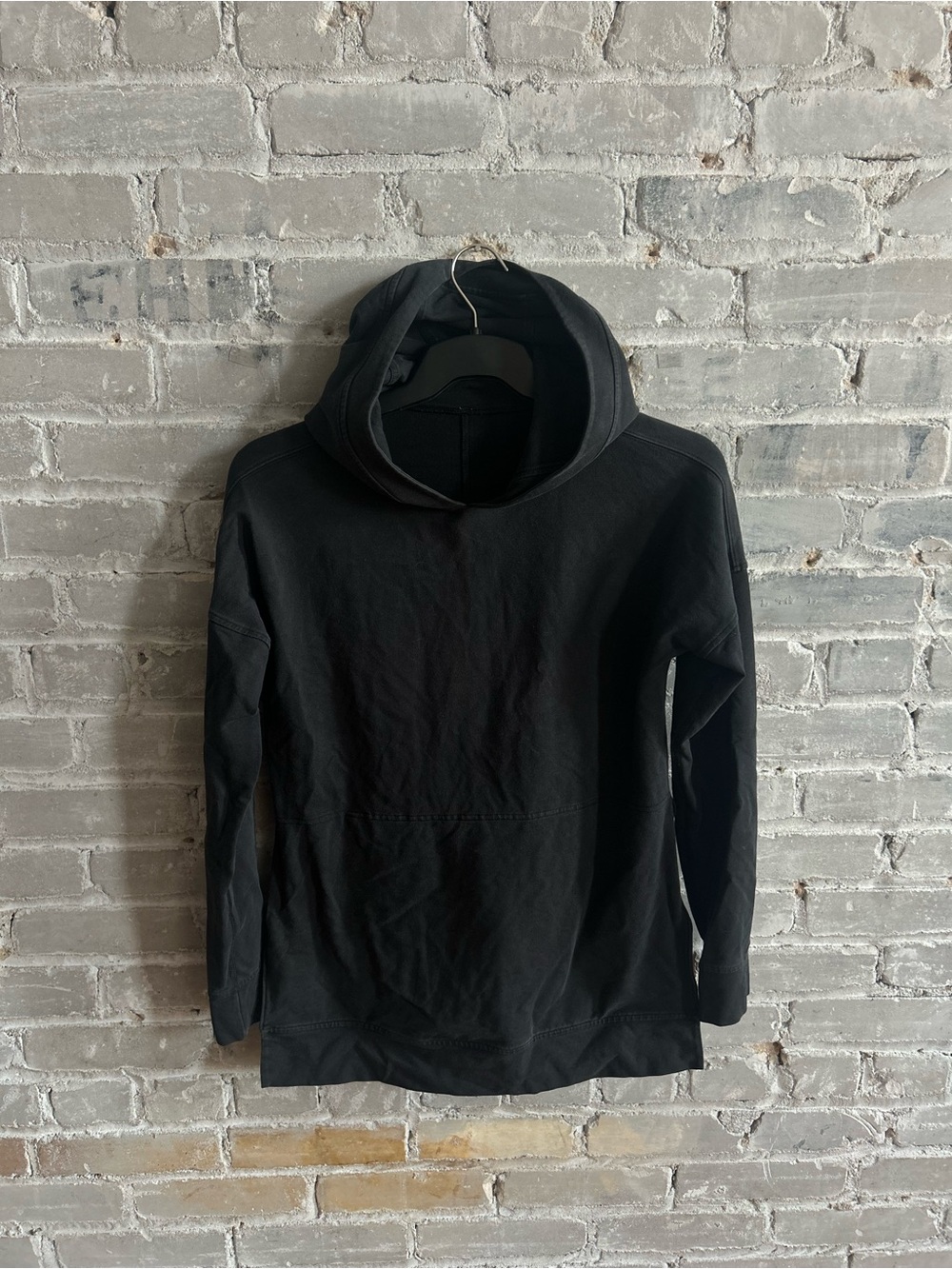 Lululemon Black Oversized Pullover Hoodie with Embossed Back Logo - Picture 5 of 12